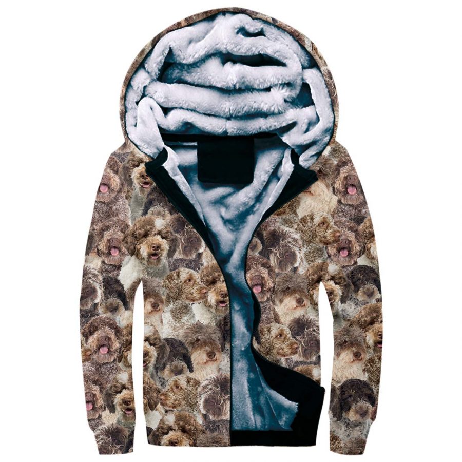 Lagotto Romagnolo Full Face Fleece Hoodie