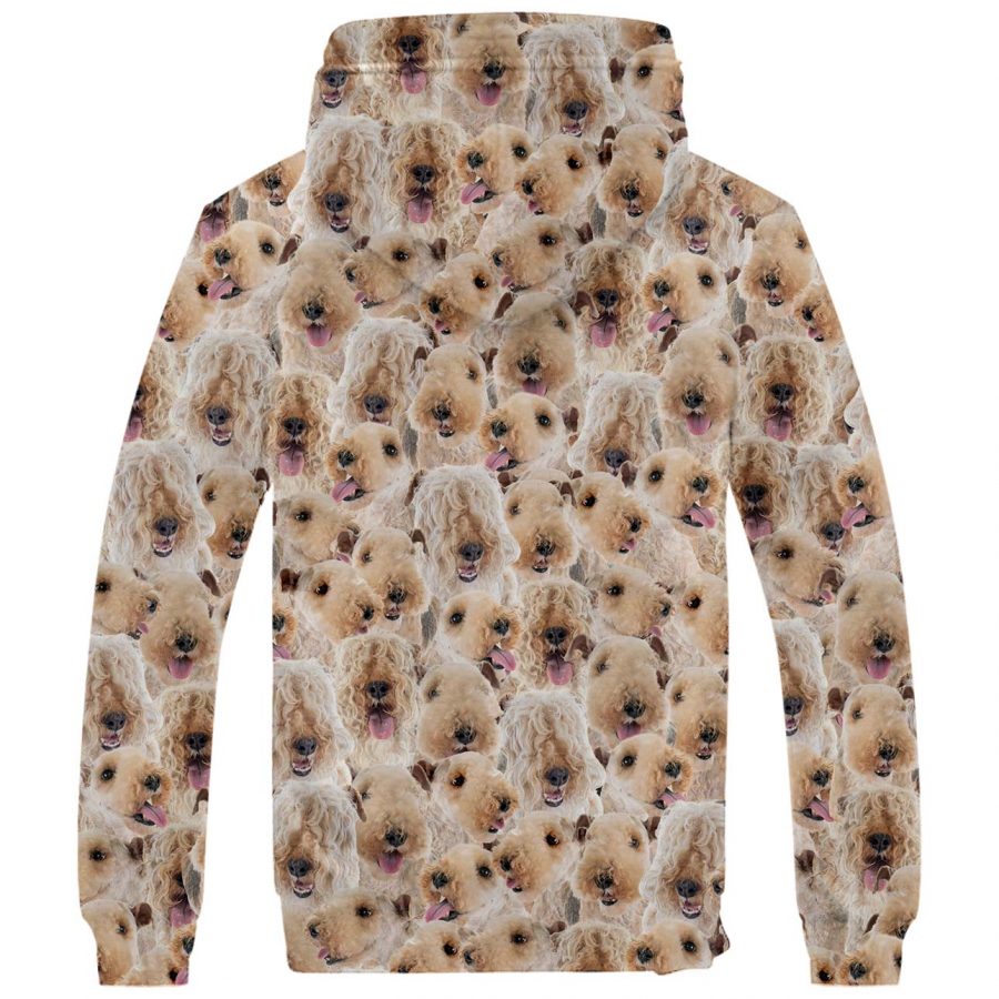 Lakeland Terrier Full Face Fleece Hoodie