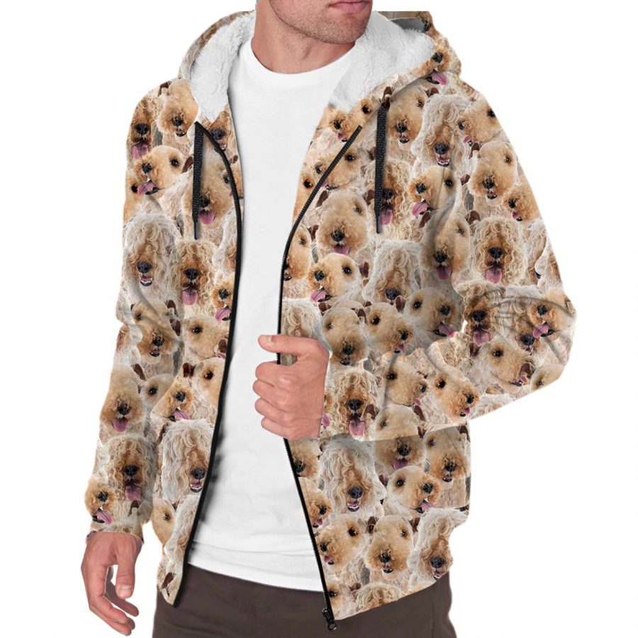 Lakeland Terrier Full Face Fleece Hoodie