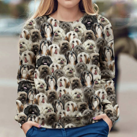 Lhasa Apso - Full Face - Premium Sweater