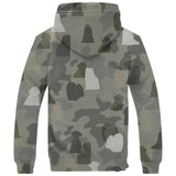 Lhasa Apso Camo Fleece Hoodie