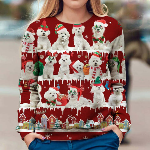 Maltese - Snow Christmas - Premium Sweater