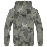 Miniature Pinscher Camo Fleece Hoodie