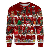 Miniature Pinscher - Snow Christmas - Premium Sweater