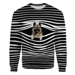 Norwegian Elkhound - Stripe - Premium Sweater