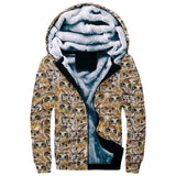 Owl Full Face Fleece Hoodie