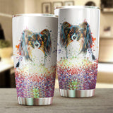 Papillon Art Color Tumbler Cup