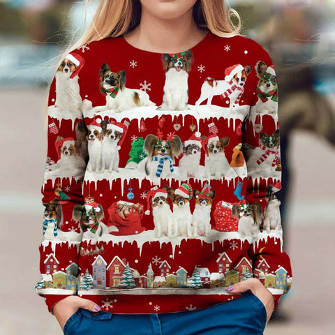 Papillon - Snow Christmas - Premium Sweater