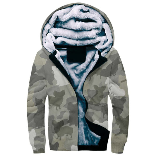 Papillon Camo Fleece Hoodie