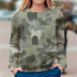 Pekingese - Camo - Premium Sweater