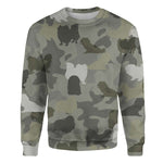 Pekingese - Camo - Premium Sweater