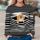 Pekingese - Stripe - Premium Sweater