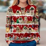 Pekingese - Snow Christmas - Premium Sweater