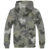 Petit Basset Griffon Vendeen Camo Fleece Hoodie