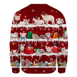 Pig - Snow Christmas - Premium Sweater