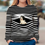 Polish Lowland Sheepdog - Stripe - Premium Sweater