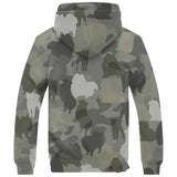 Pomeranian Camo Fleece Hoodie