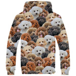 Poodle Full Face Fleece Hoodie