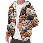 Poodle Full Face Fleece Hoodie