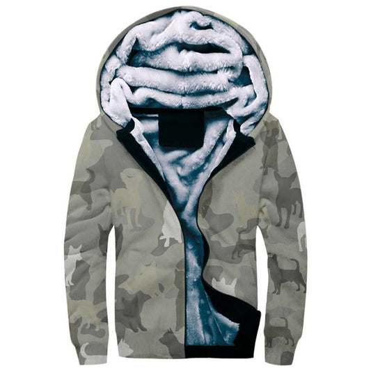 Portuguese Podengo Camo Fleece Hoodie