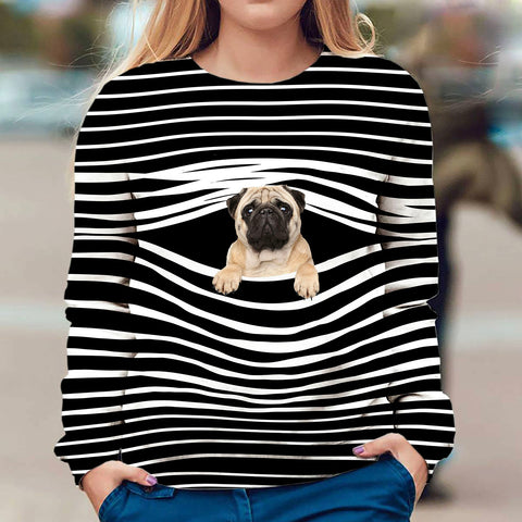 Pug - Stripe - Premium Sweater