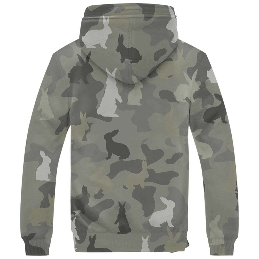 Rabbit Camo Fleece Hoodie