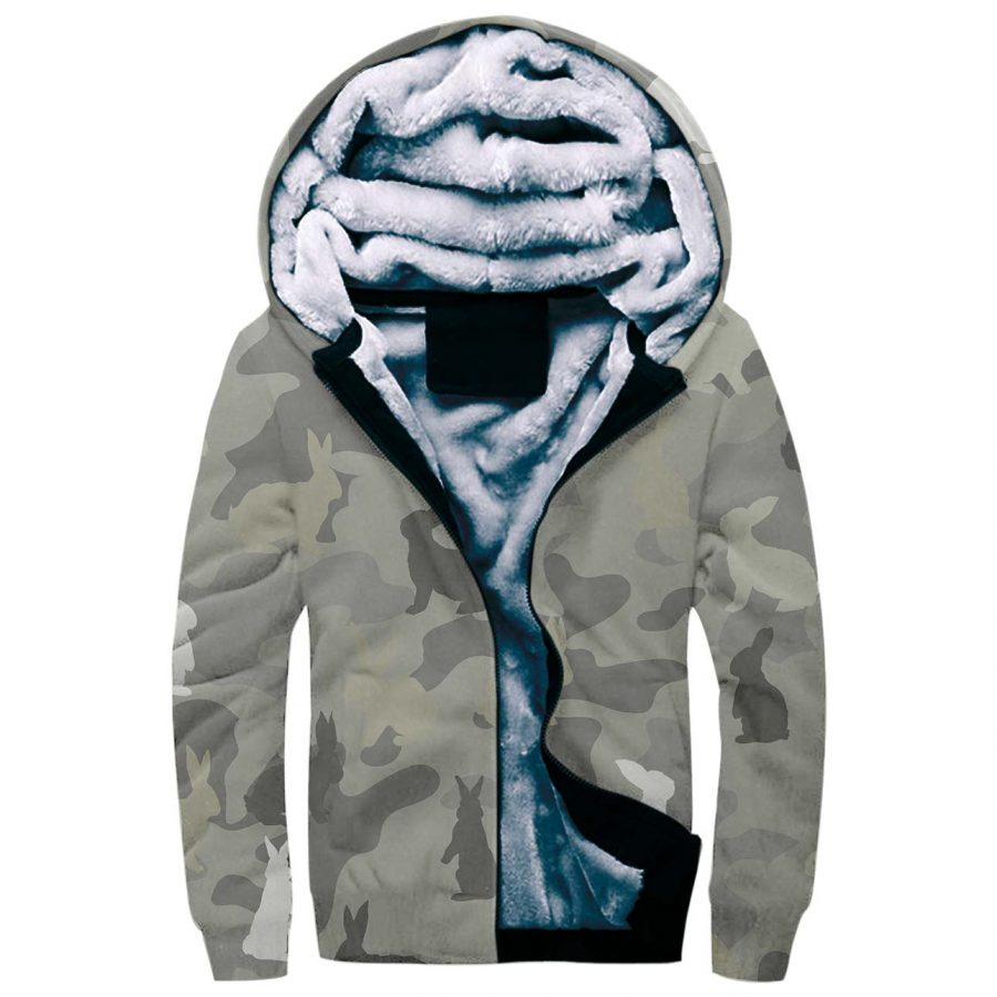 Rabbit Camo Fleece Hoodie