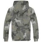 Rat Terrier Camo Fleece Hoodie