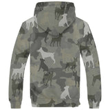 Rat Terrier Camo Fleece Hoodie