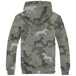 Rhodesian Ridgeback Camo Fleece Hoodie