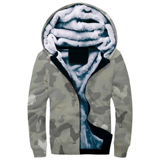 Rooster Camo Fleece Hoodie