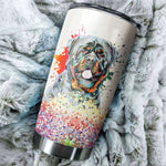 Rottweiler Art Color Tumbler Cup