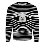 Samoyed - Stripe - Premium Sweater