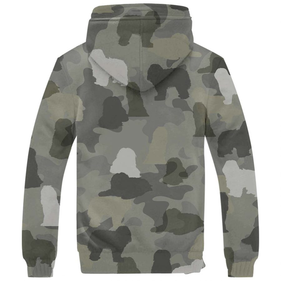 Schapendoes Camo Fleece Hoodie