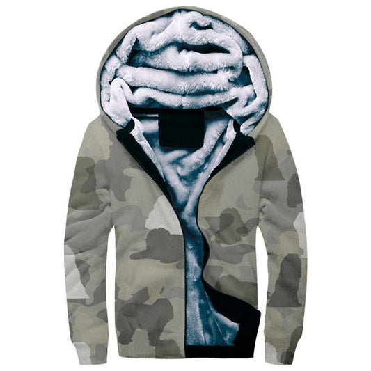 Schapendoes Camo Fleece Hoodie