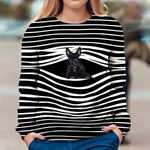 Scottish Terrier - Stripe - Premium Sweater