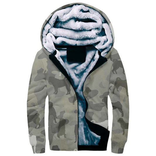 Shar Pei Camo Fleece Hoodie