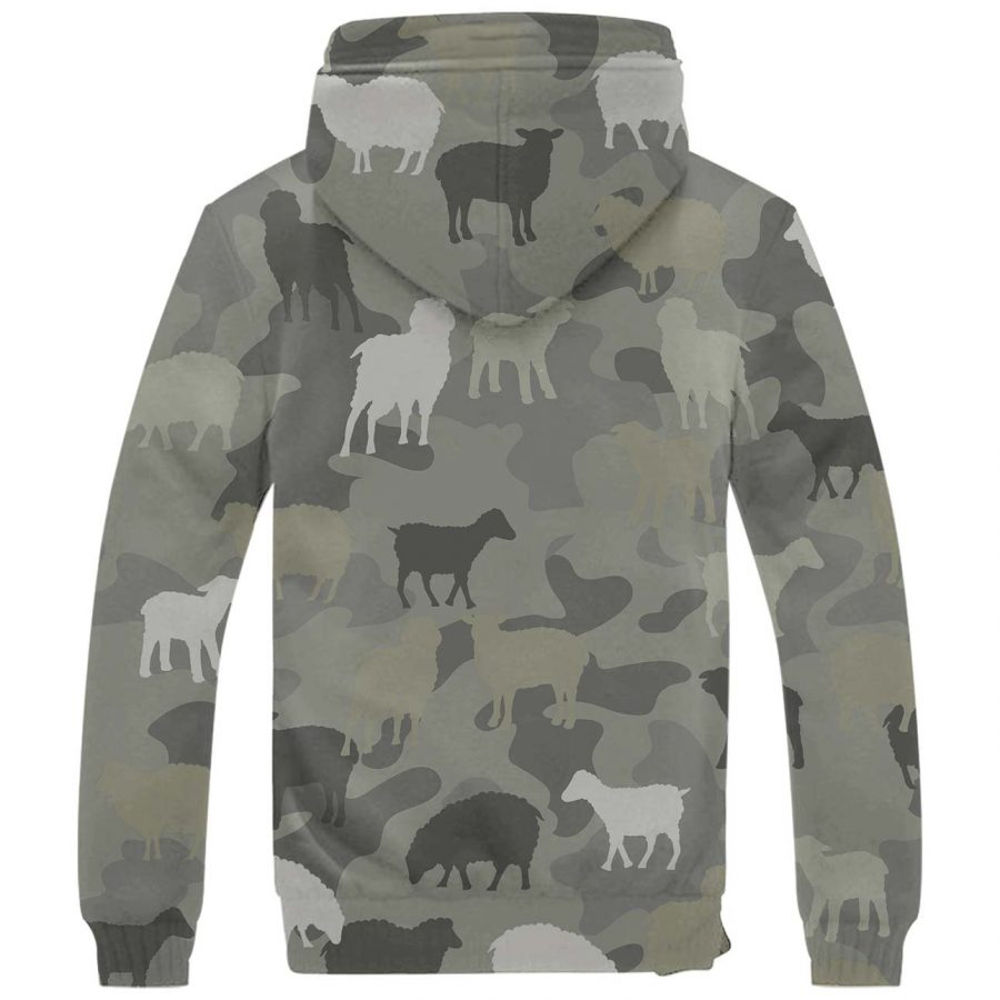 Sheep Camo Fleece Hoodie