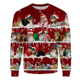 Shetland Sheepdog - Snow Christmas - Premium Sweater