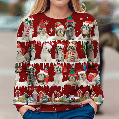 Shih Tzu - Snow Christmas - Premium Sweater