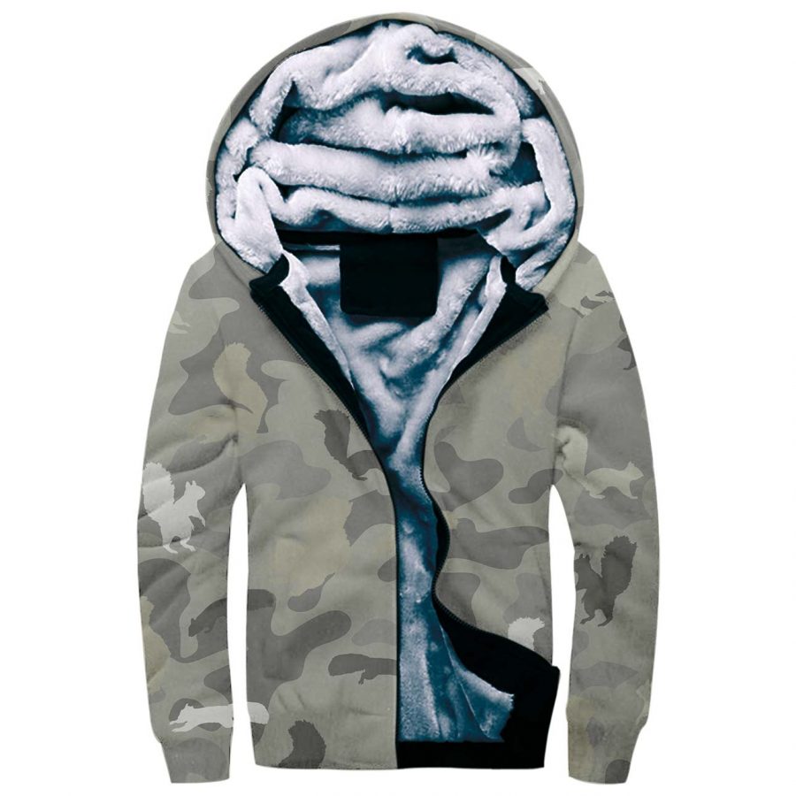 Squirrel Camo Fleece Hoodie