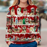 Tibetan Spaniel - Snow Christmas - Premium Sweater