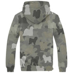 Tibetan Terrier Camo Fleece Hoodie