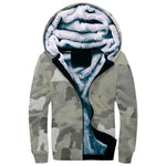 Tibetan Terrier Camo Fleece Hoodie