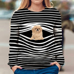 Tibetan Spaniel - Stripe - Premium Sweater