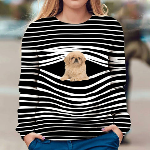 Tibetan Spaniel - Stripe - Premium Sweater