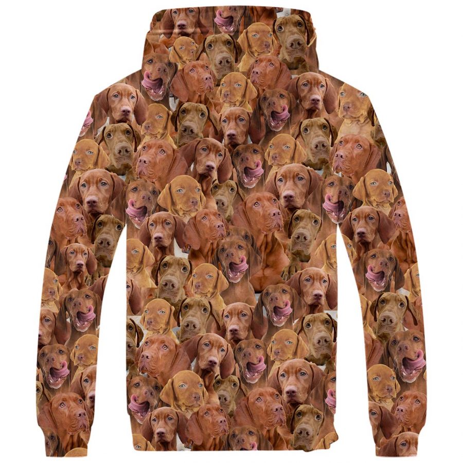 Vizsla Full Face Fleece Hoodie