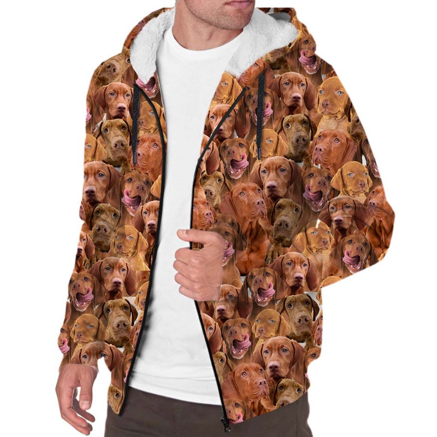 Vizsla Full Face Fleece Hoodie