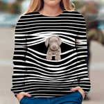 Weimaraner - Stripe - Premium Sweater