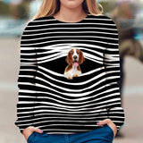 Welsh Springer Spaniel - Stripe - Premium Sweater